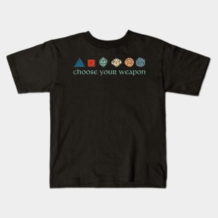 Retro Choose Your Weapon Kids T-Shirt